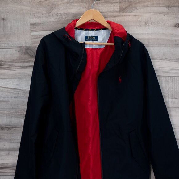 Polo Ralph Lauren MEN’S Portland Full-Zip Hooded Jacket, NAVY BLUE - Picture 5 of 9